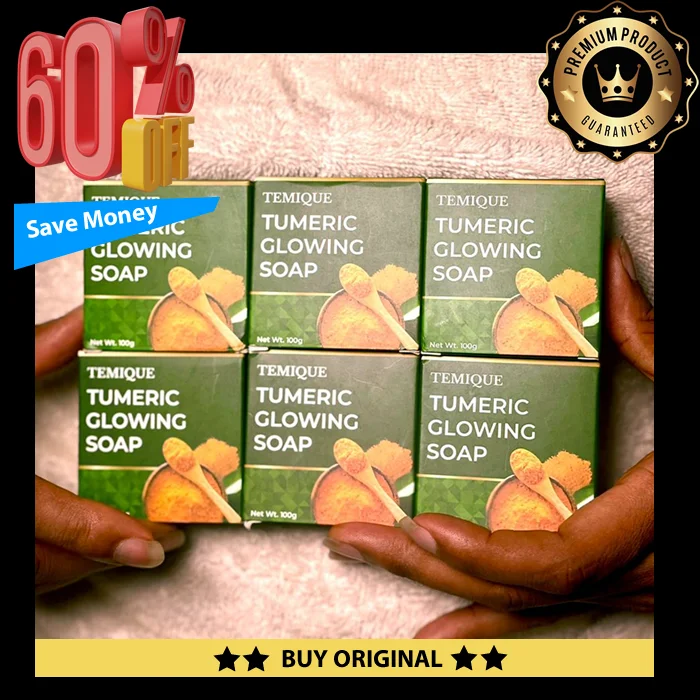6 Bars Temique Turmeric Soap